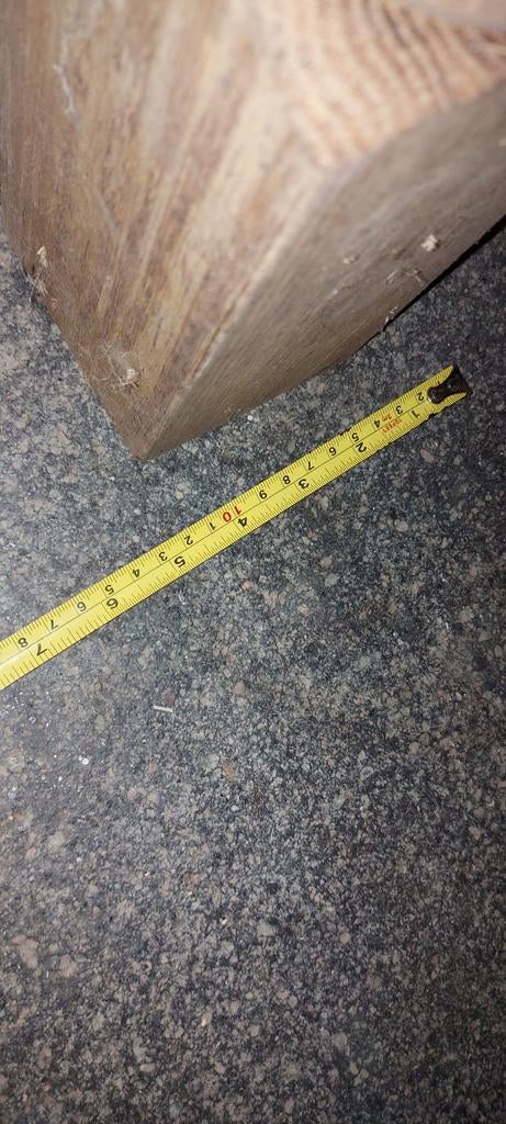 Oude eiken tafelpoten  80 hoog 15 op 15, Huis en Inrichting, Ophalen, Gebruikt