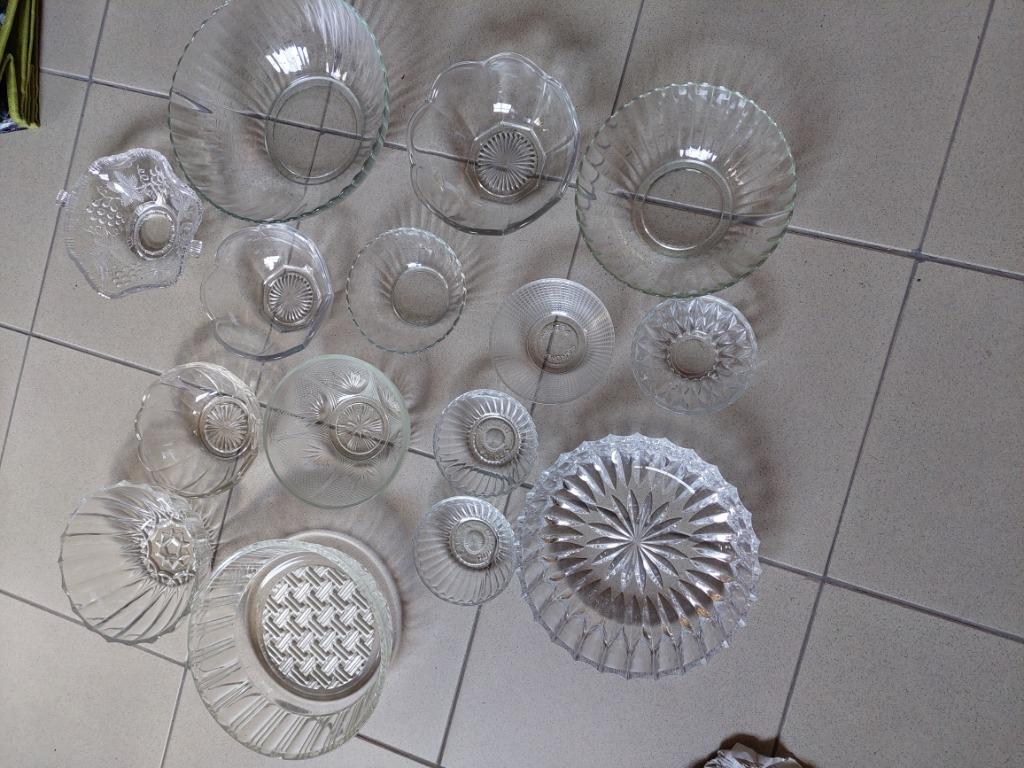 Glazen kommen, verschillende modellen, Ophalen, Gebruikt, Glas, Kom(men)