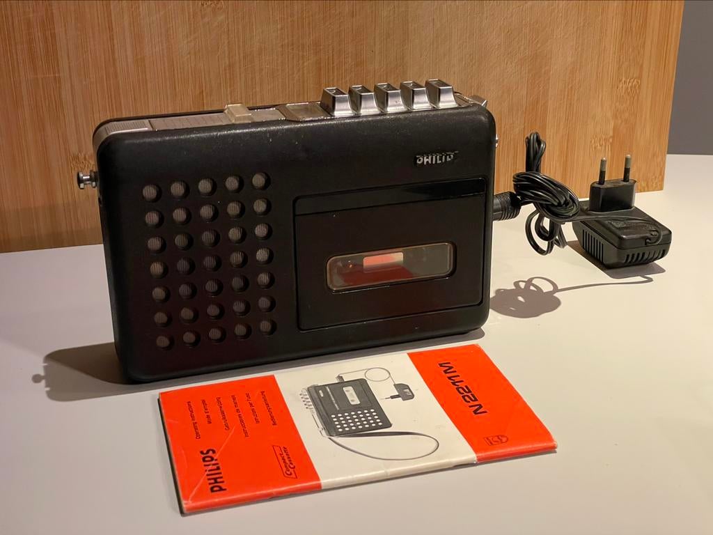 Magnétophone à cassette rétro Philips N2211M, Enlèvement ou Envoi, Comme neuf