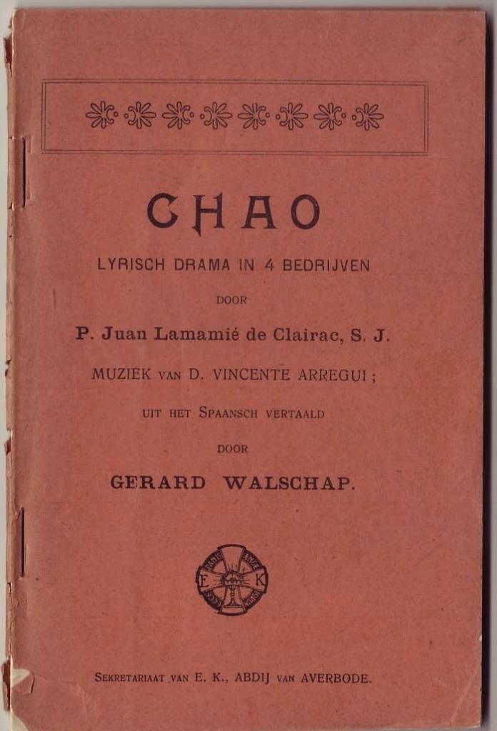 Gerard Walschap / Lamamié de Clairac, Chao, Gerard Walschap, Belgique, Utilisé, Envoi