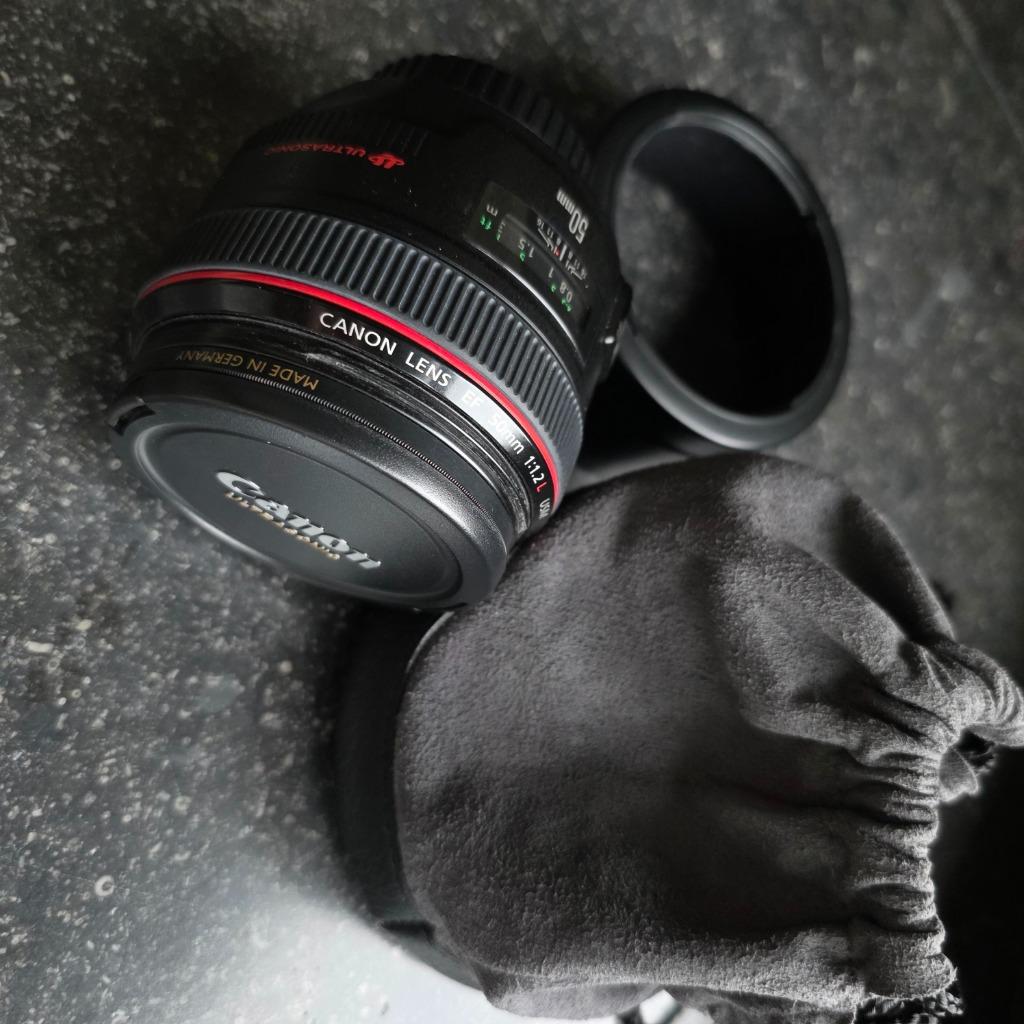 Canon  objectief  EF 50mm 1/1.2 L USM, Ophalen, Zo goed als nieuw, Overige typen