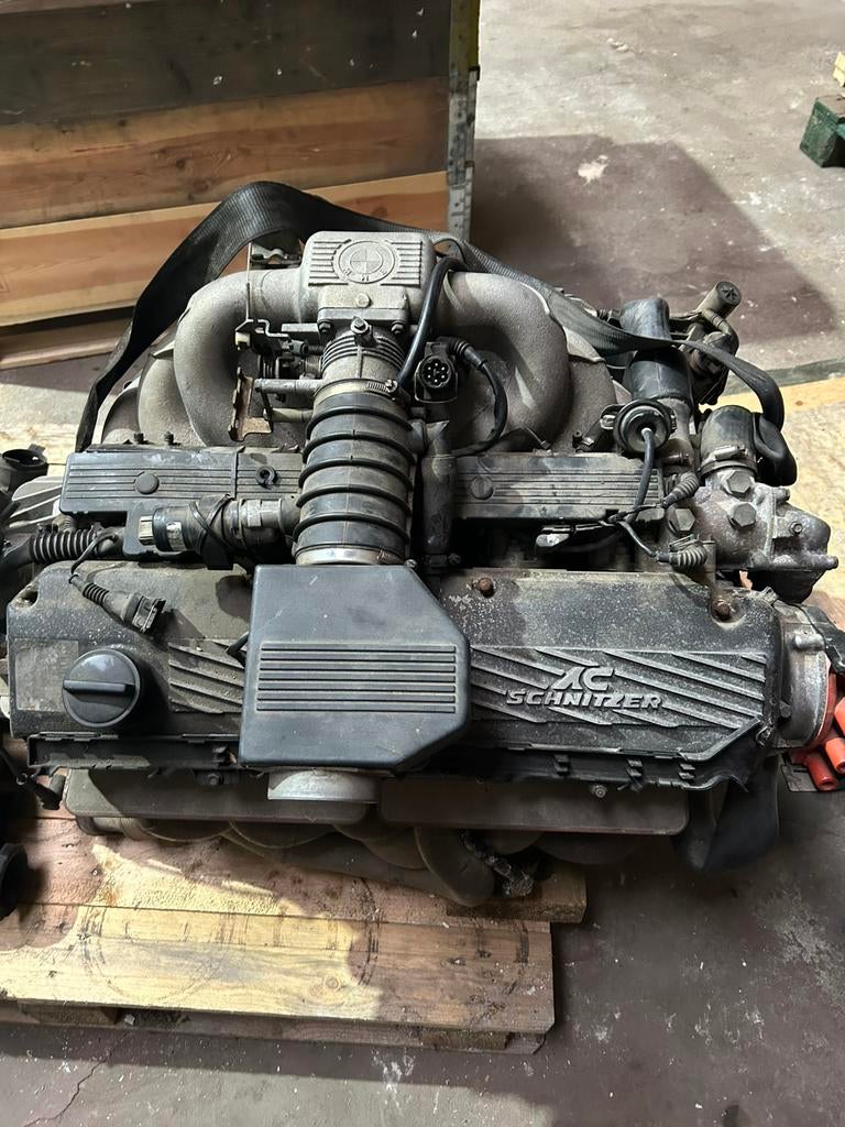 BMW e34 m30 S5 Schnitzer motor compleet met automaatbak, Auto-onderdelen, Ophalen, Gebruikt, BMW