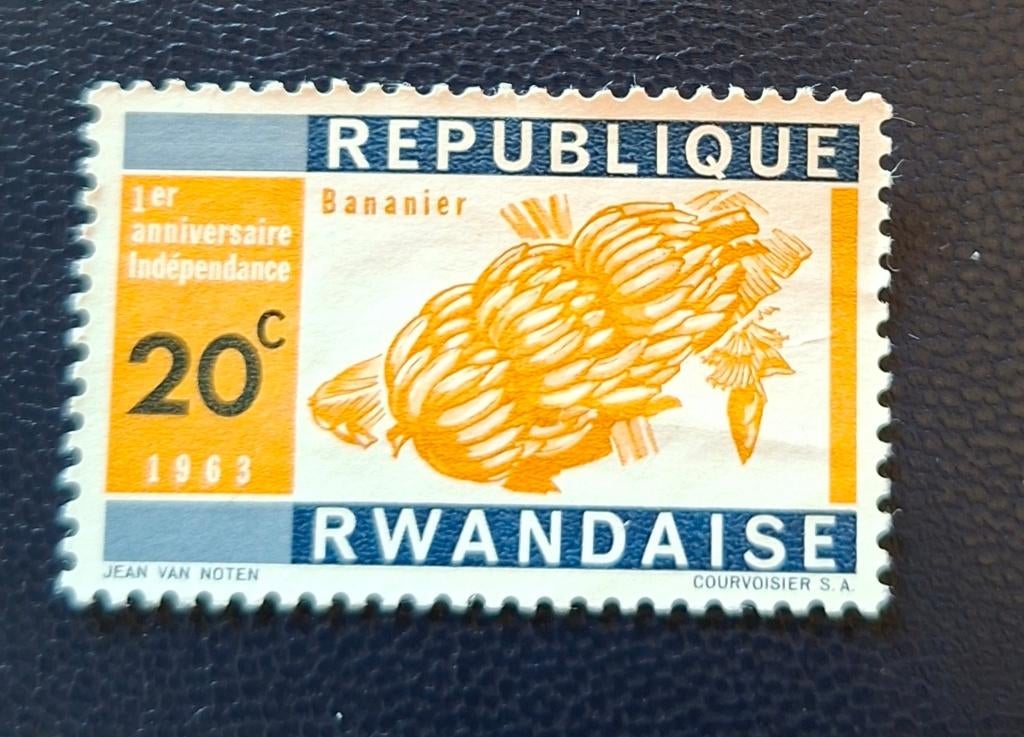 Timbre OBP 25 du Rwanda (*), Enlèvement ou Envoi, Sans gomme