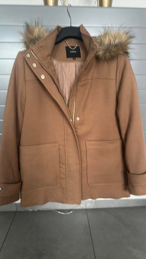 Damesjas met kap maat 36, Kleding | Dames, Jassen | Winter, Ophalen, Bruin, Nieuw, Sora by Jbc