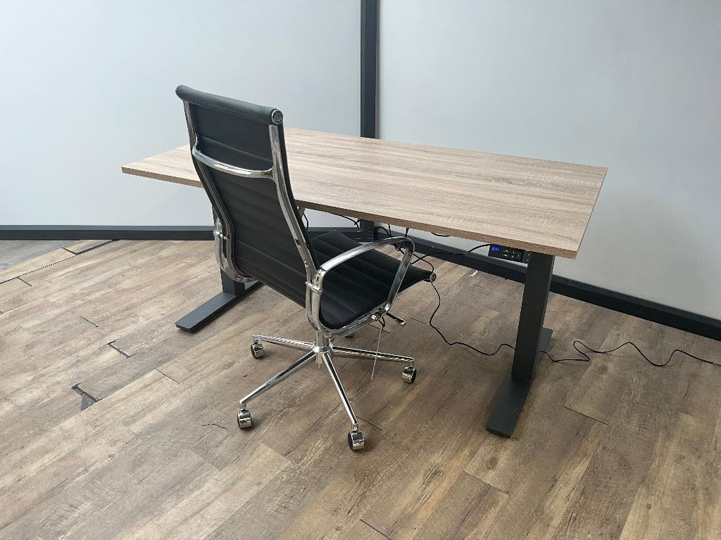 Elektrisch zit sta bureau (Antraciet), Ophalen of Verzenden