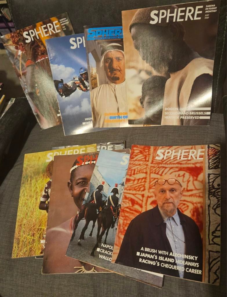 26 x Sabena Sphere in-flight magazine, Verzamelen, Ophalen of Verzenden, Zo goed als nieuw