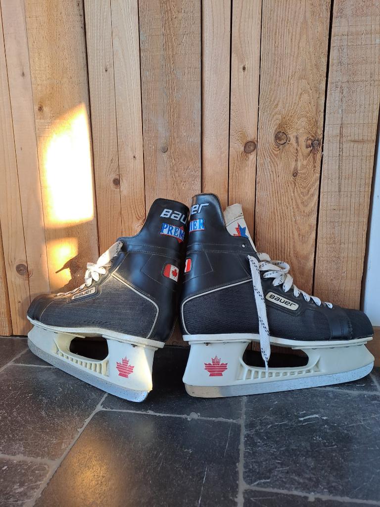 Vintage ijshockey schaatsen Bauer, Sport en Fitness, Ophalen of Verzenden, Zo goed als nieuw, Schaatsen