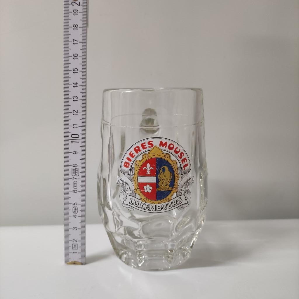 Verre Bieres Mousel Luxembourg 0,4l, Enlèvement ou Envoi