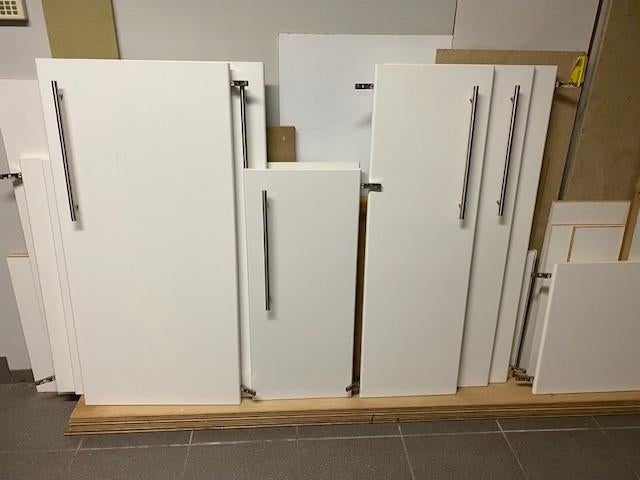 Keukendeurtjes, Gebruikt, Wit, 100 tot 150 cm, 50 tot 100 cm