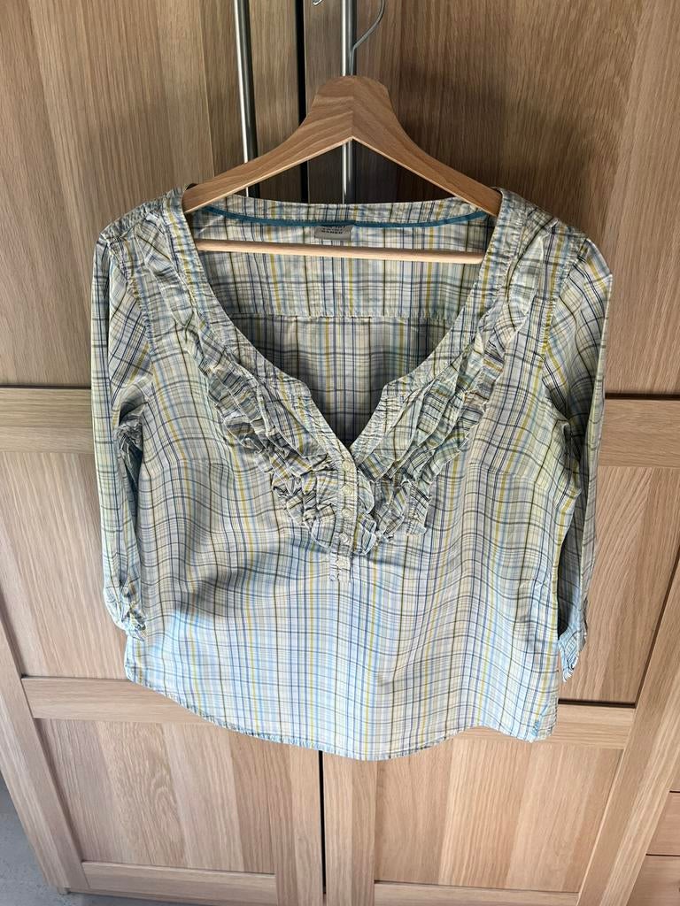 Geruit hemdje Esprit maat 40, Kleding | Dames, Maat 38/40 (M), Ophalen of Verzenden, Gedragen, Groen