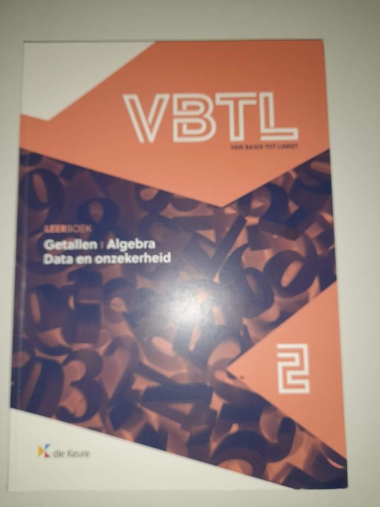 VBTL Leerboek 2 Getallen: Algebra (Data & onzekerheid), Neuf, Enlèvement ou Envoi, Die keure, Secondaire