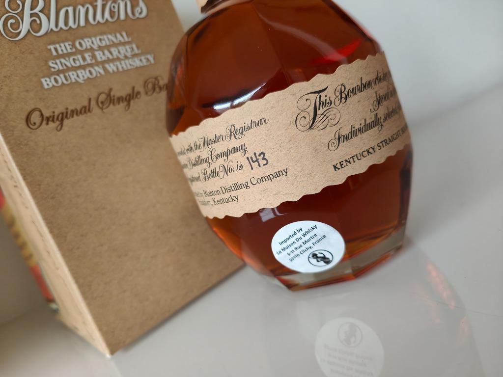 Blanton's Original, LMDW, Bottle 143, Barrel 725, Stopper"S", Verzamelen, Wijnen, Nieuw, Overige typen, Noord-Amerika, Vol, Ophalen of Verzenden