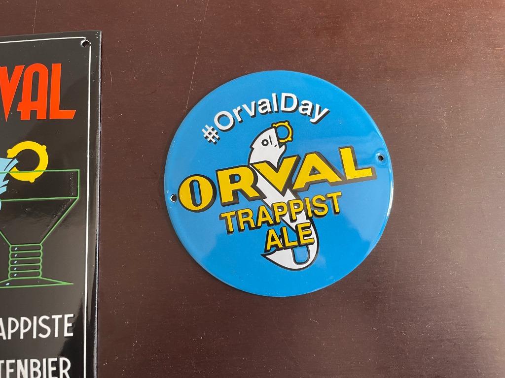 Plaque émaillée Orval, Enlèvement ou Envoi, Neuf, Panneau, Plaque ou Plaquette publicitaire, Autres marques
