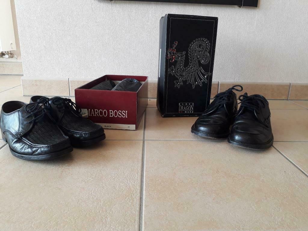 Herenschoenen Black Dragon/Marco Boss, MET, Zwart, Ophalen of Verzenden, Zo goed als nieuw