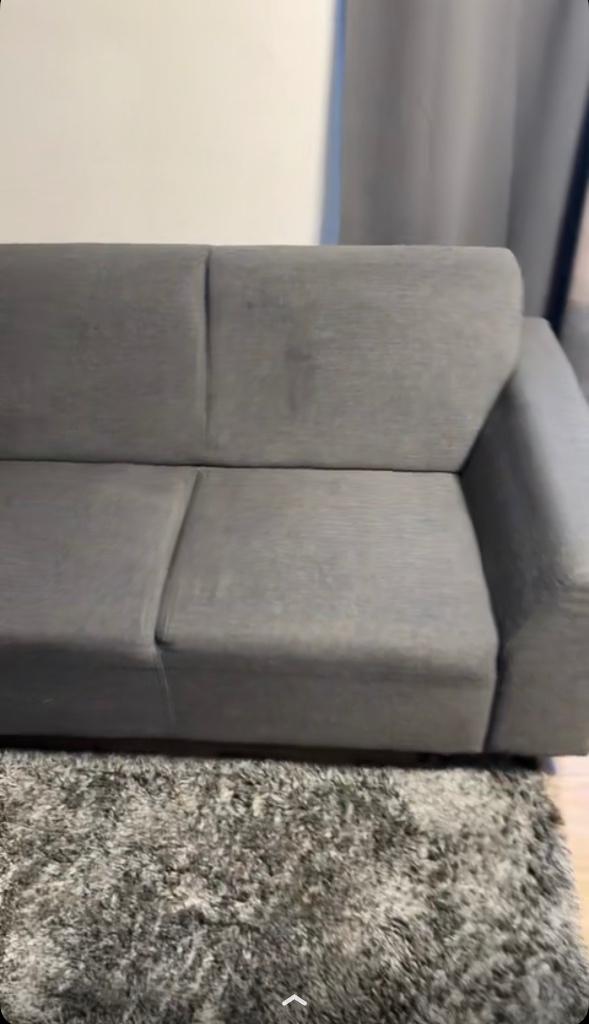 Canapé 3 places + pouf, Maison & Meubles, 150 cm ou plus, Banc d'angle, Quatre personnes ou plus, Moins de 150 cm