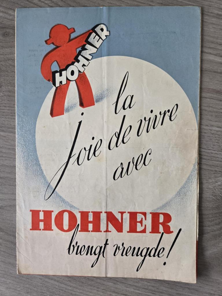 Hohner accordeons reclame folder, Musique & Instruments, Enlèvement ou Envoi, Utilisé, Hohner