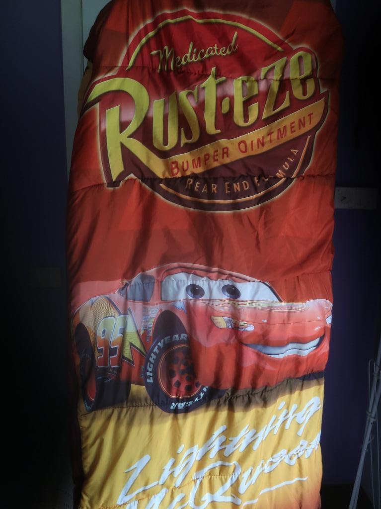 slaapzak kinderen cars prinsessen, Caravans en Kamperen, Ophalen of Verzenden, Gebruikt