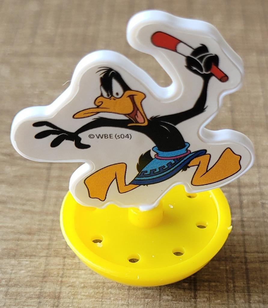 Daffy Duck - mini-tolfiguurtje, Verzamelen, Stripfiguren, Ophalen of Verzenden, Looney Tunes, Zo goed als nieuw, Beeldje of Figuurtje