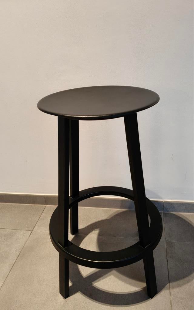 1 Hay revolver stool zwart staal65cm, Ophalen, Zo goed als nieuw