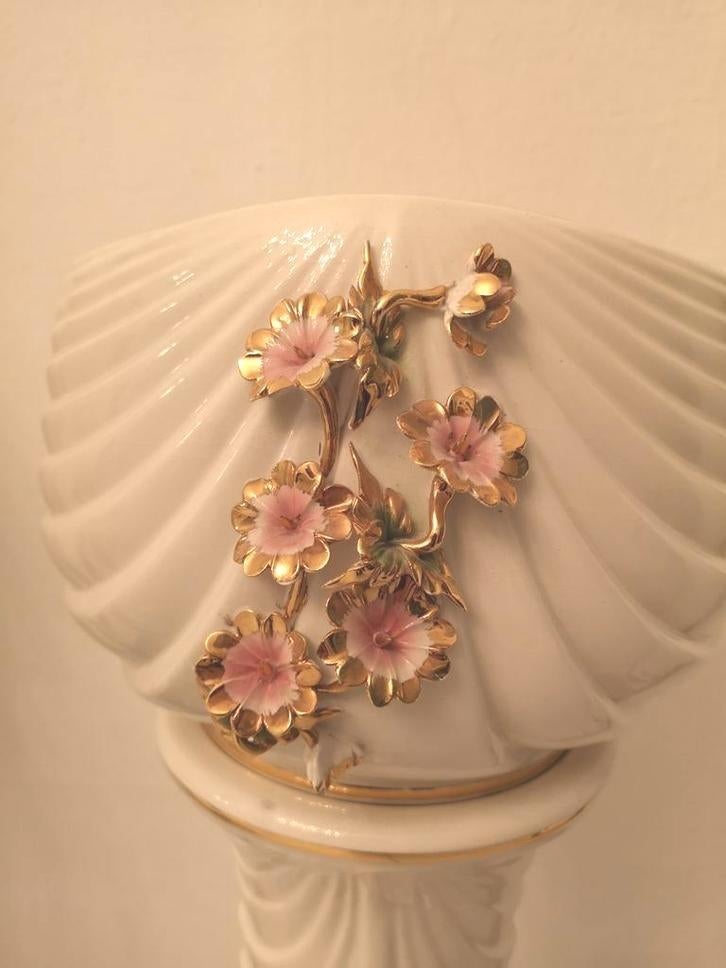 Vase et colonne en porcelaine italienne, Maison & Meubles, Enlèvement ou Envoi, Comme neuf