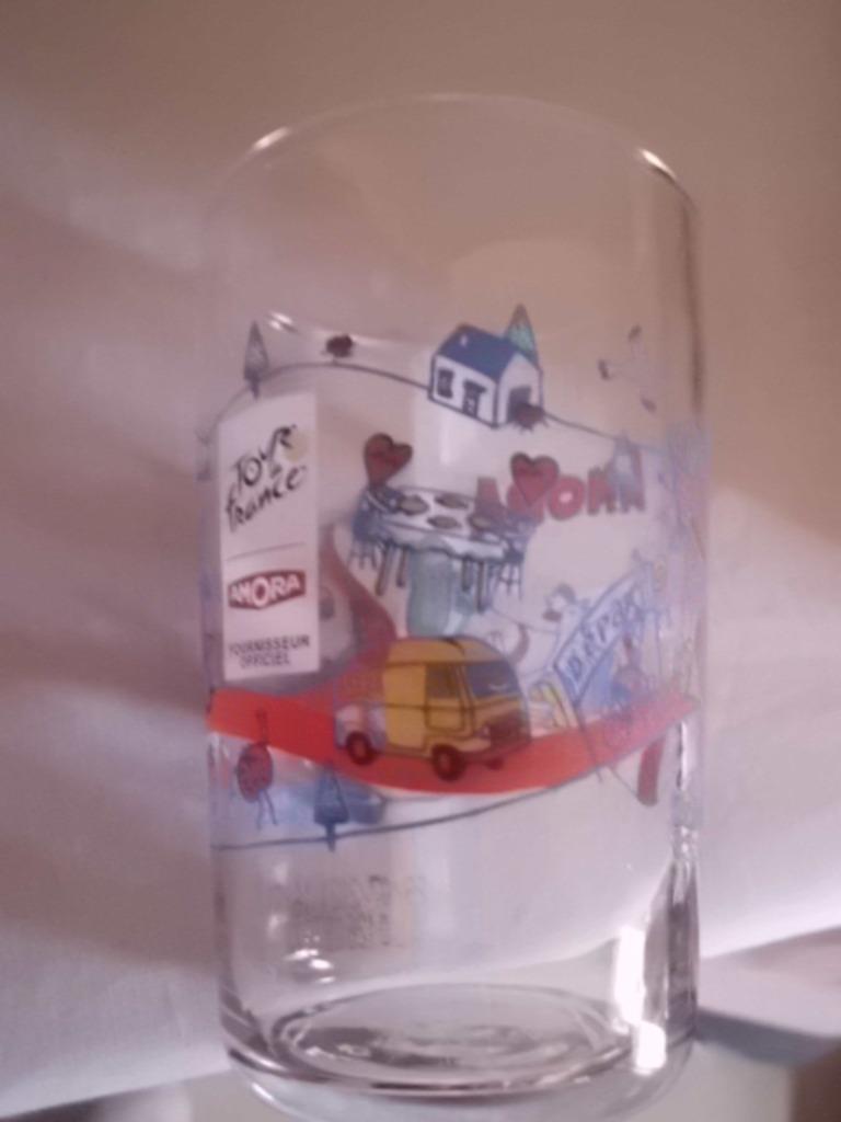 3 Verres Amora Tour de France  Cyclisme Sport Collection G, Collections, Enlèvement ou Envoi, Neuf, Verre à soda