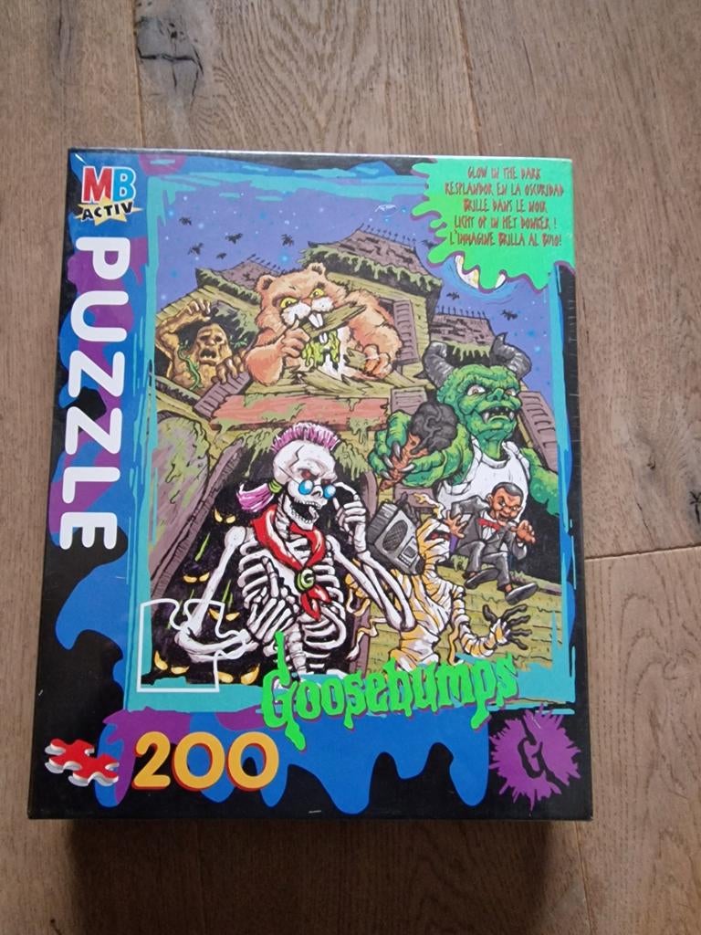 Puzzel  goosebumps, Ophalen