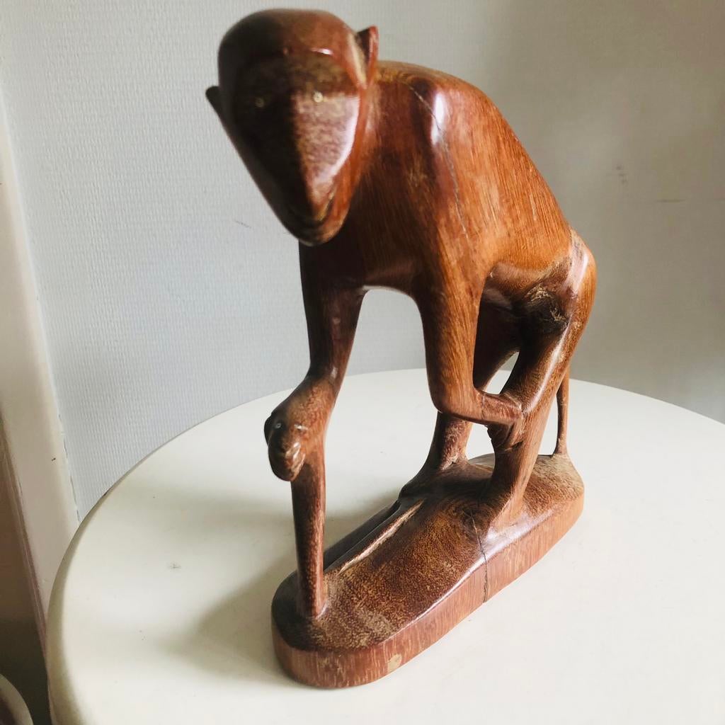 Vintage - Houten Aap, Ophalen of Verzenden