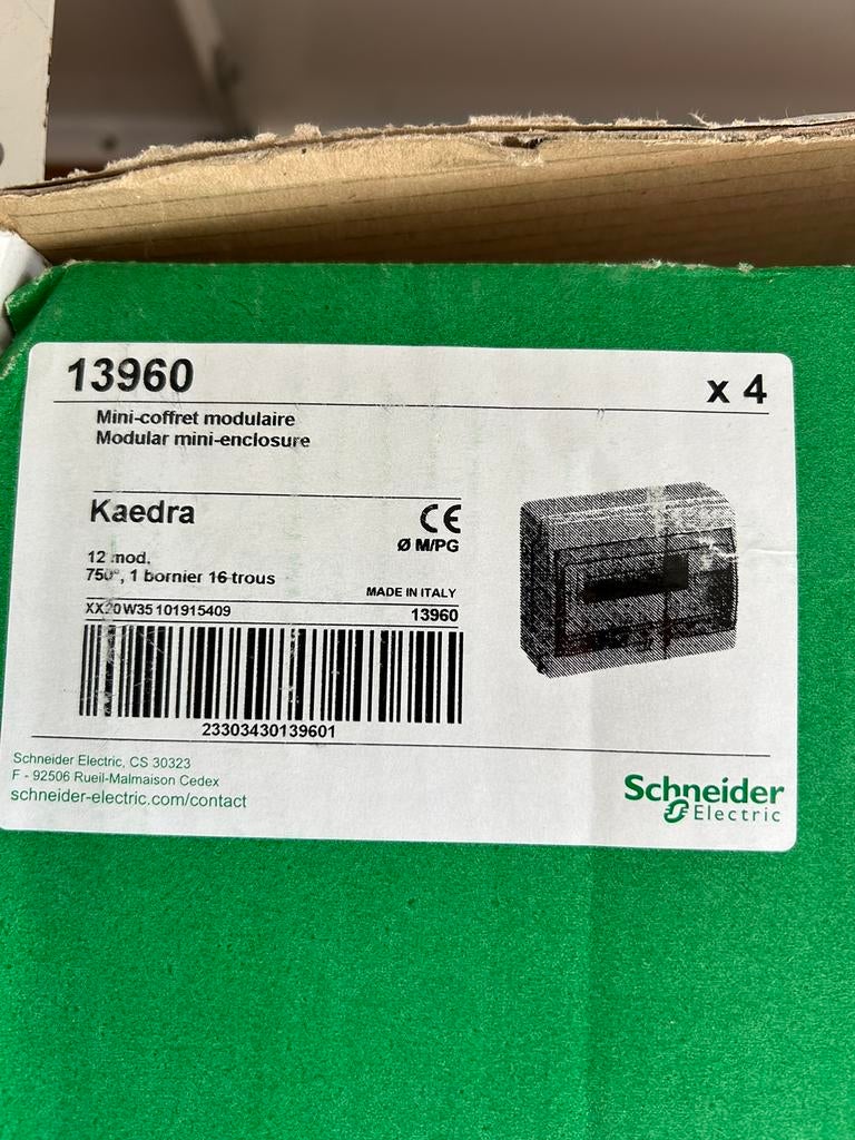 Zekeringskast 1x 12 modules, Doe-het-zelf en Bouw, Elektriciteit en Kabels, Ophalen, Nieuw
