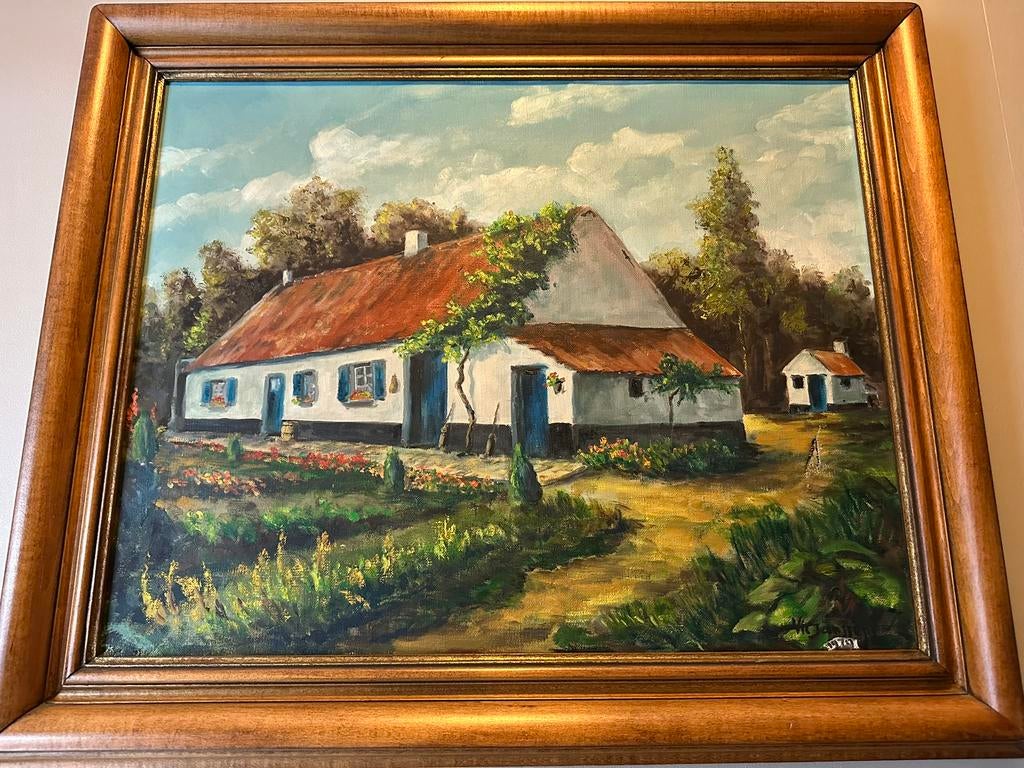 Schilderij gemaakt betreffende Westmeerbeek 1970, Ophalen