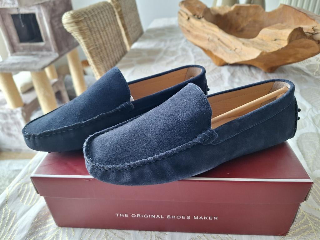 NIEUW John Scott Cambridge Navy mocassins dames maat 42, John scott, Blauw, Instappers, Nieuw