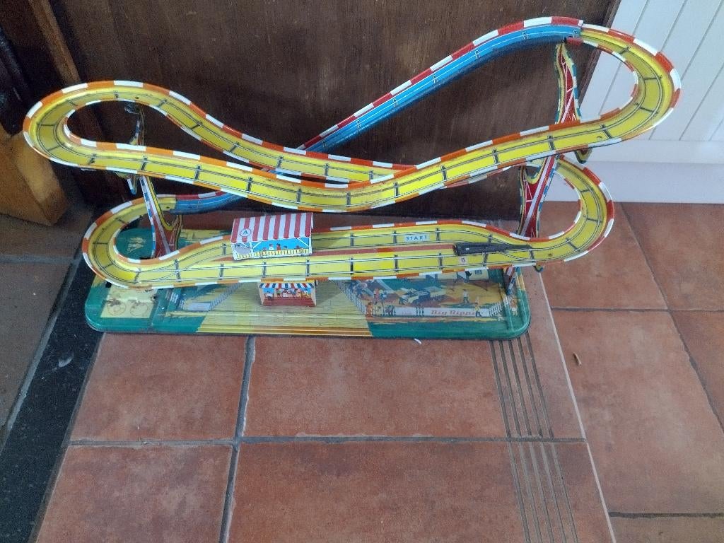 Roller coster jouet métal vintage, Antiek en Kunst, Ophalen of Verzenden