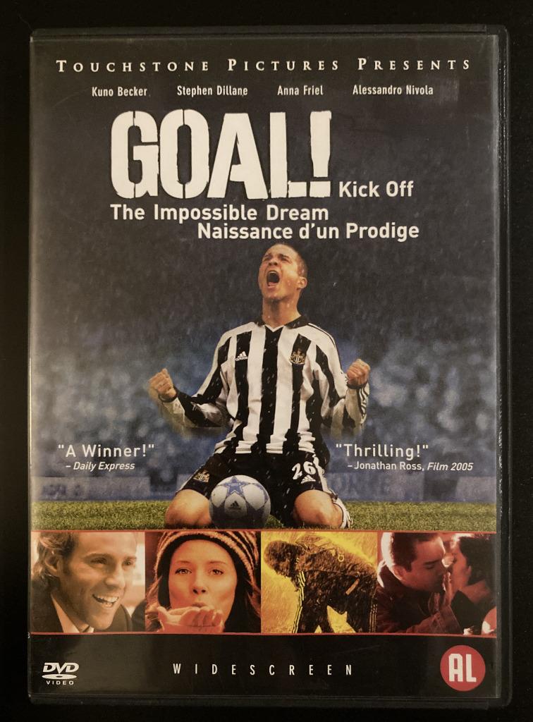 DVD " GOAL ! - KICK OFF - THE IMPOSSIBLE DREAM " Voetbal, Tous les âges, Envoi, Utilisé