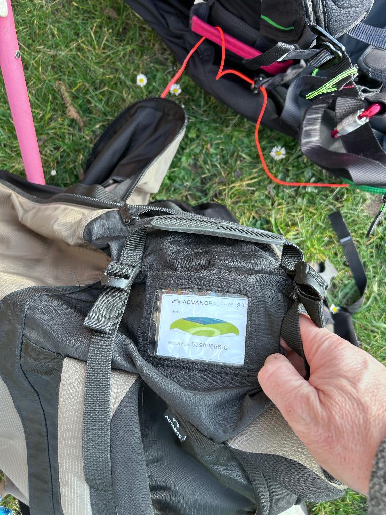 Parapente, Ophalen, Zo goed als nieuw, Complete paraglider