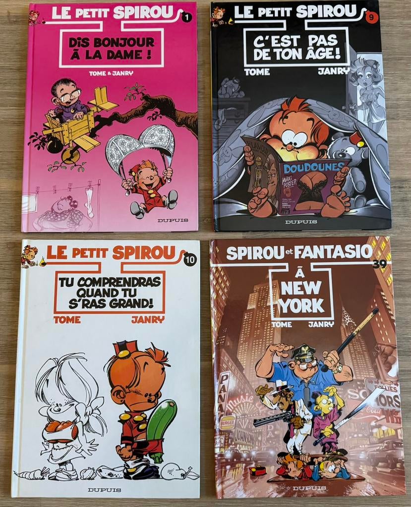 Lot de 4 BD Le petit Spirou, Enlèvement ou Envoi, Comme neuf