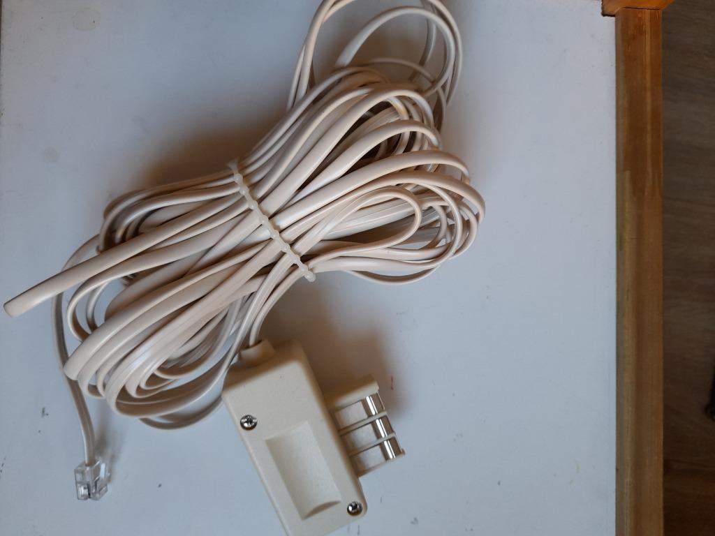 Telefoon en modem stekkerdoos met 20m kabel, Ophalen of Verzenden, Nieuw