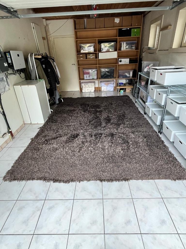 Bruine tapijt T&T Design, Ophalen, Bruin, 200 cm of meer, Zo goed als nieuw