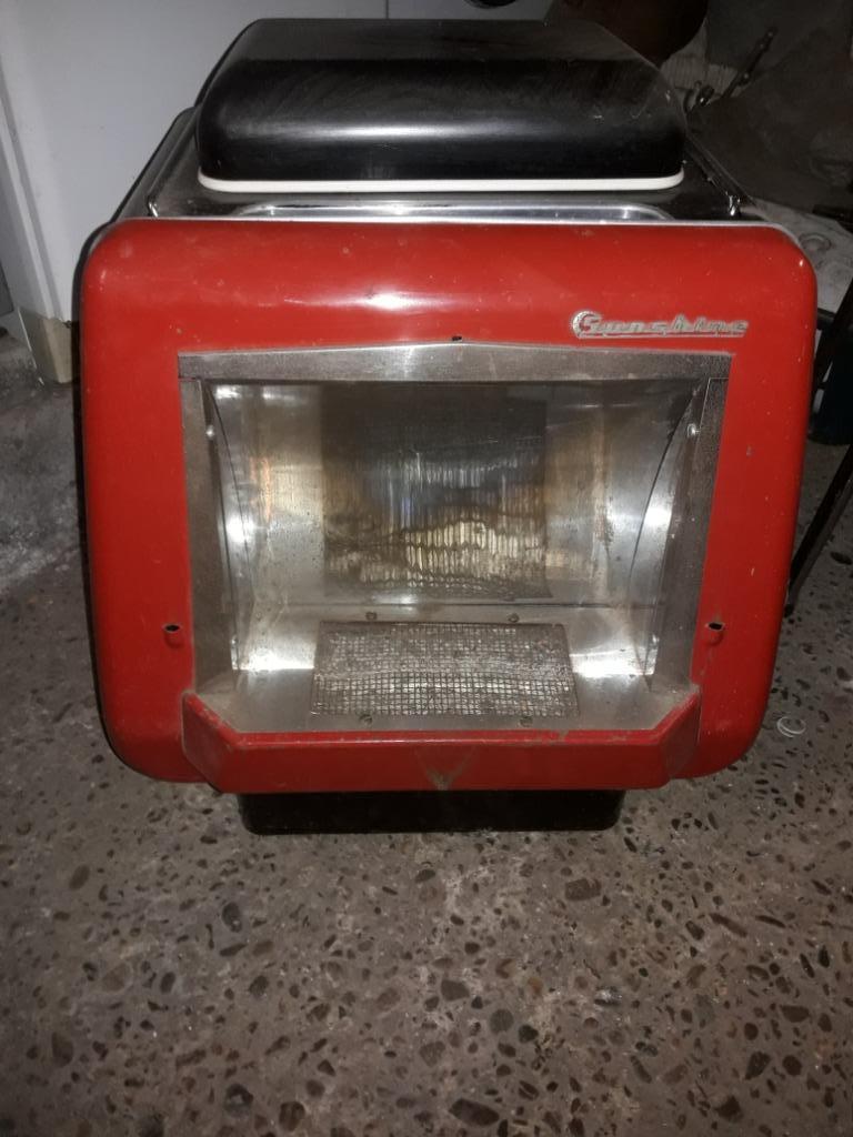 Vintage gasverwarmer, Ophalen