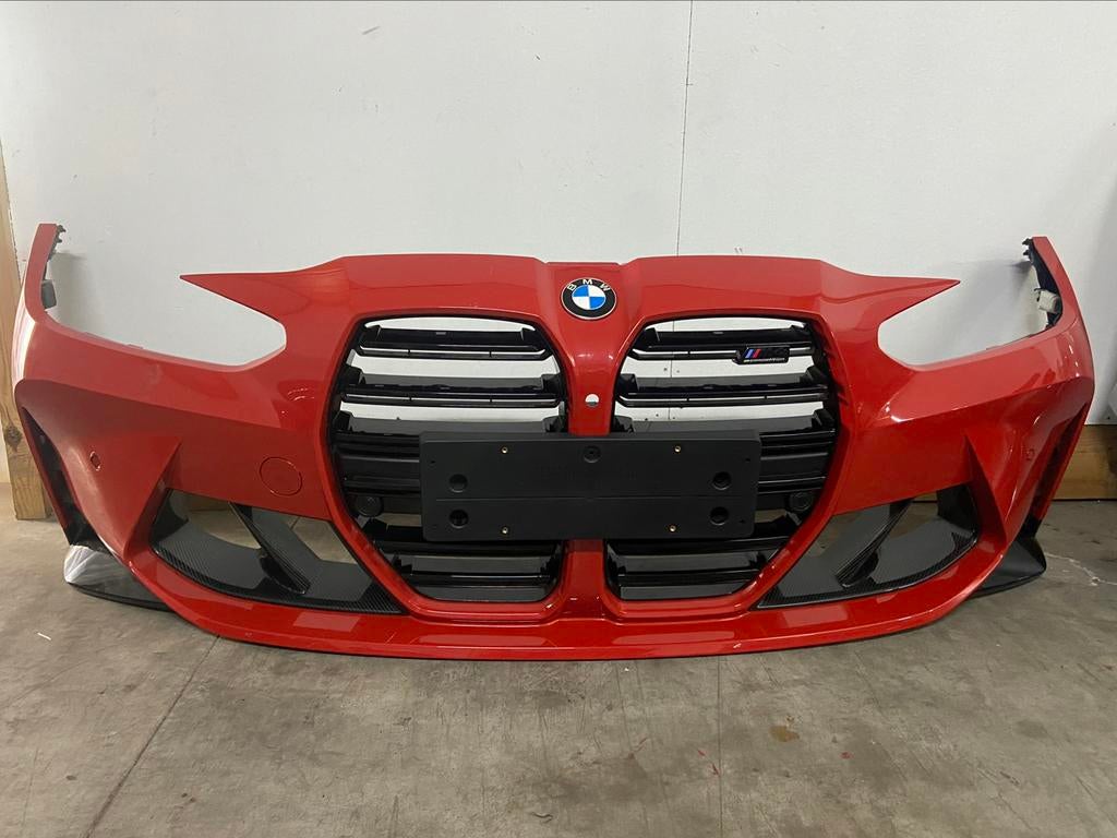 PARE-CHOC BMW G80 M3 G82 M4 CARBON -TIZAUTOPARTS-, Ophalen, Gebruikt, Voor, Bumper