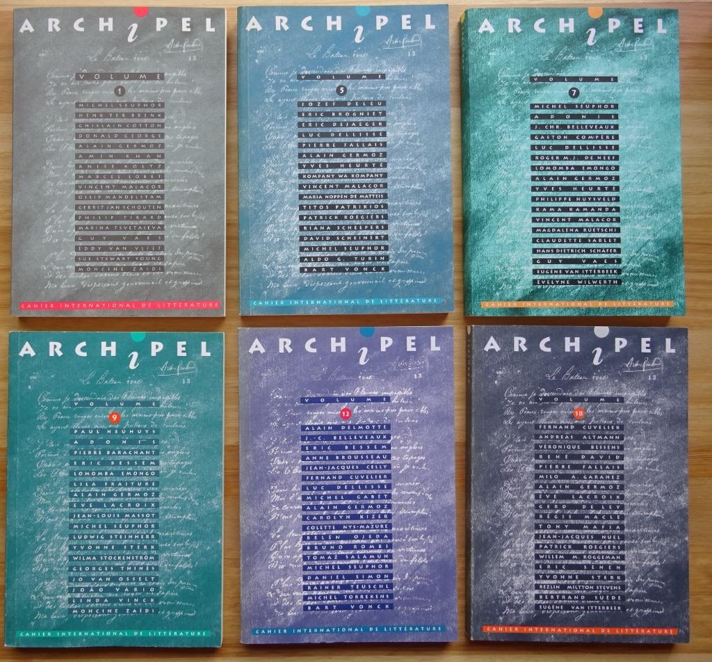 Archipel - 1992-2001 nrs 1 - 5 - 7 - 9 - 12 - 18 Cahiers de, Boeken, Ophalen of Verzenden, Zo goed als nieuw