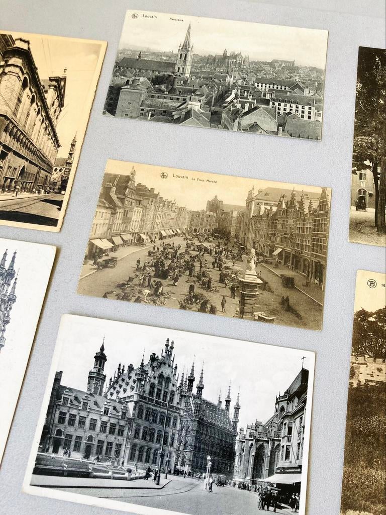 18 oude postkaarten Leuven (onbeschreven), Verzamelen, Ophalen of Verzenden, Ongelopen, Vlaams-Brabant