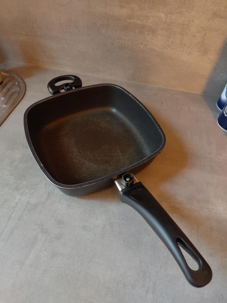 vierkante braadpan Milomex, Ophalen of Verzenden, Gebruikt, Koper, Braadpan
