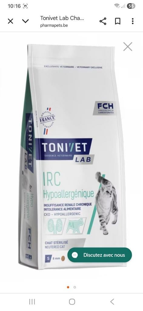 Croquettes pour chats  avec problème renal  urinaires, Enlèvement ou Envoi