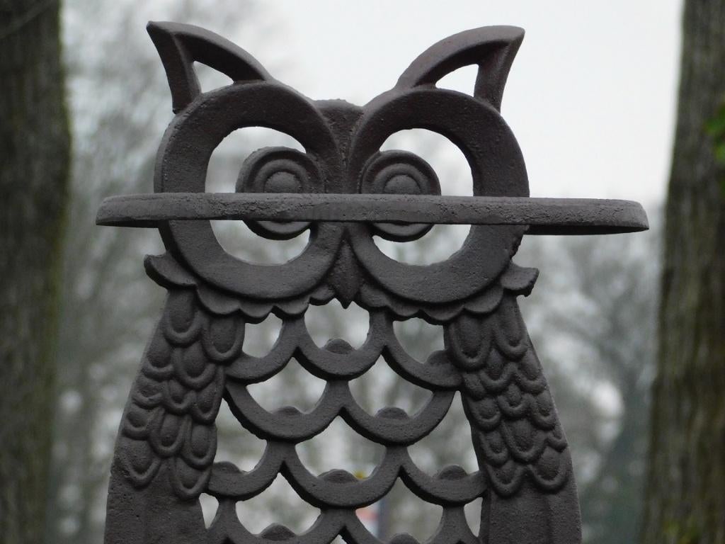 Parapluhouder Uil - Bruin - Gietijzer, Ophalen of Verzenden