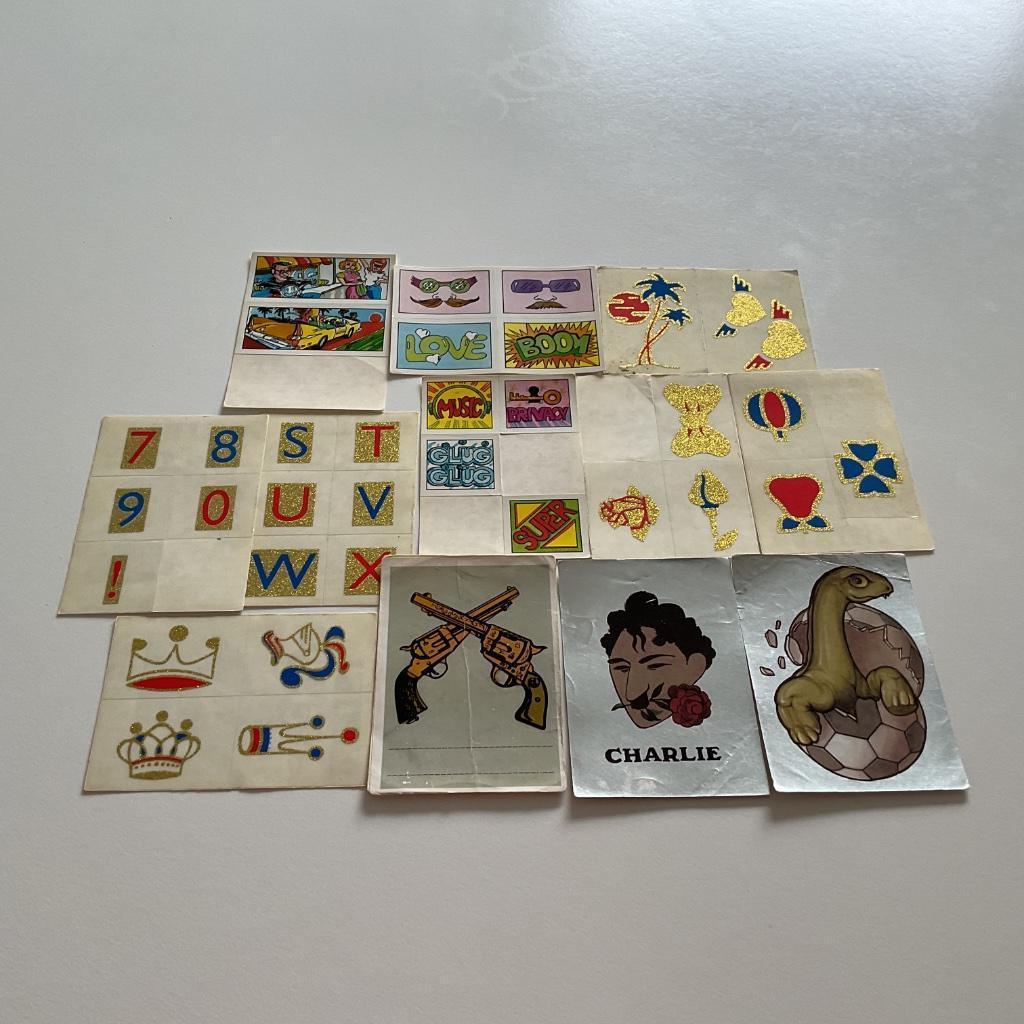 12 panini stickers 1987, Ophalen, Gebruikt, Meerdere stickers