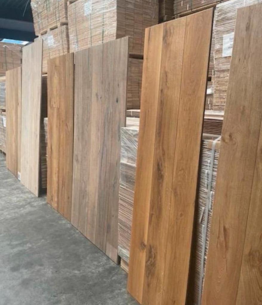 Grote voorraad visgraat multiplank respartijen parket, Tuin en Terras, Bloempotten, Zo goed als nieuw, Binnen, Ophalen of Verzenden