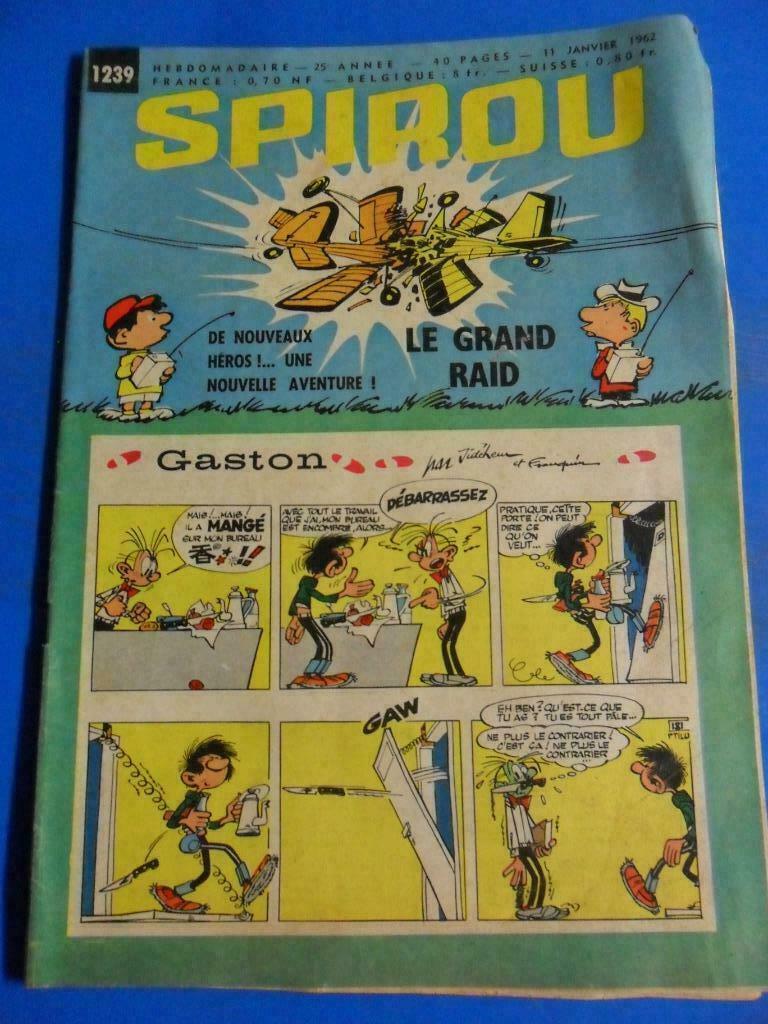 Spirou Hebdomadaire - Le grand Raid - 11 Janvier 1962, Une BD, Enlèvement ou Envoi, Utilisé