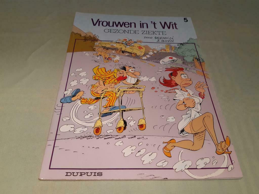 Vrouwen in 't wit.5.Gezonde ziekte., Eén stripboek, Ophalen of Verzenden, Gelezen