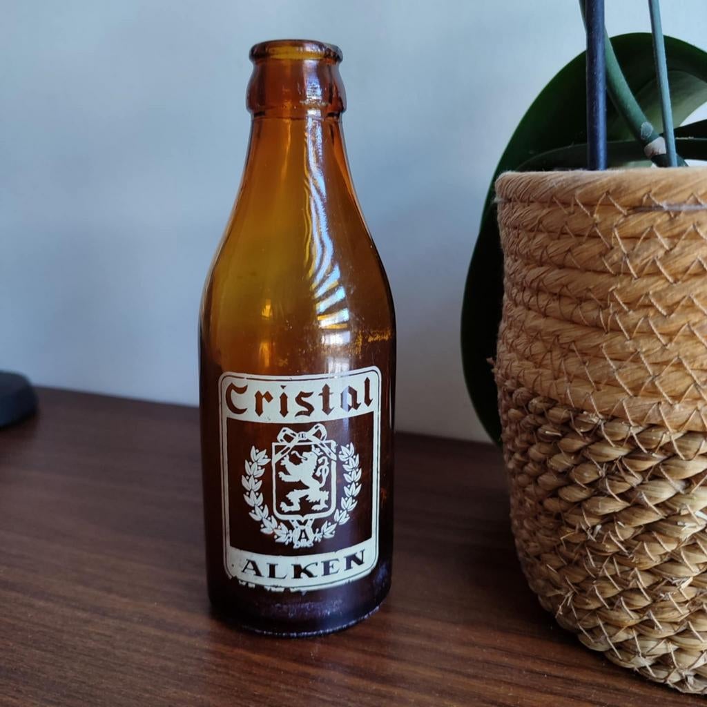 Bierflesje Cristal alken, Verzamelen, Biermerken, Ophalen, Zo goed als nieuw