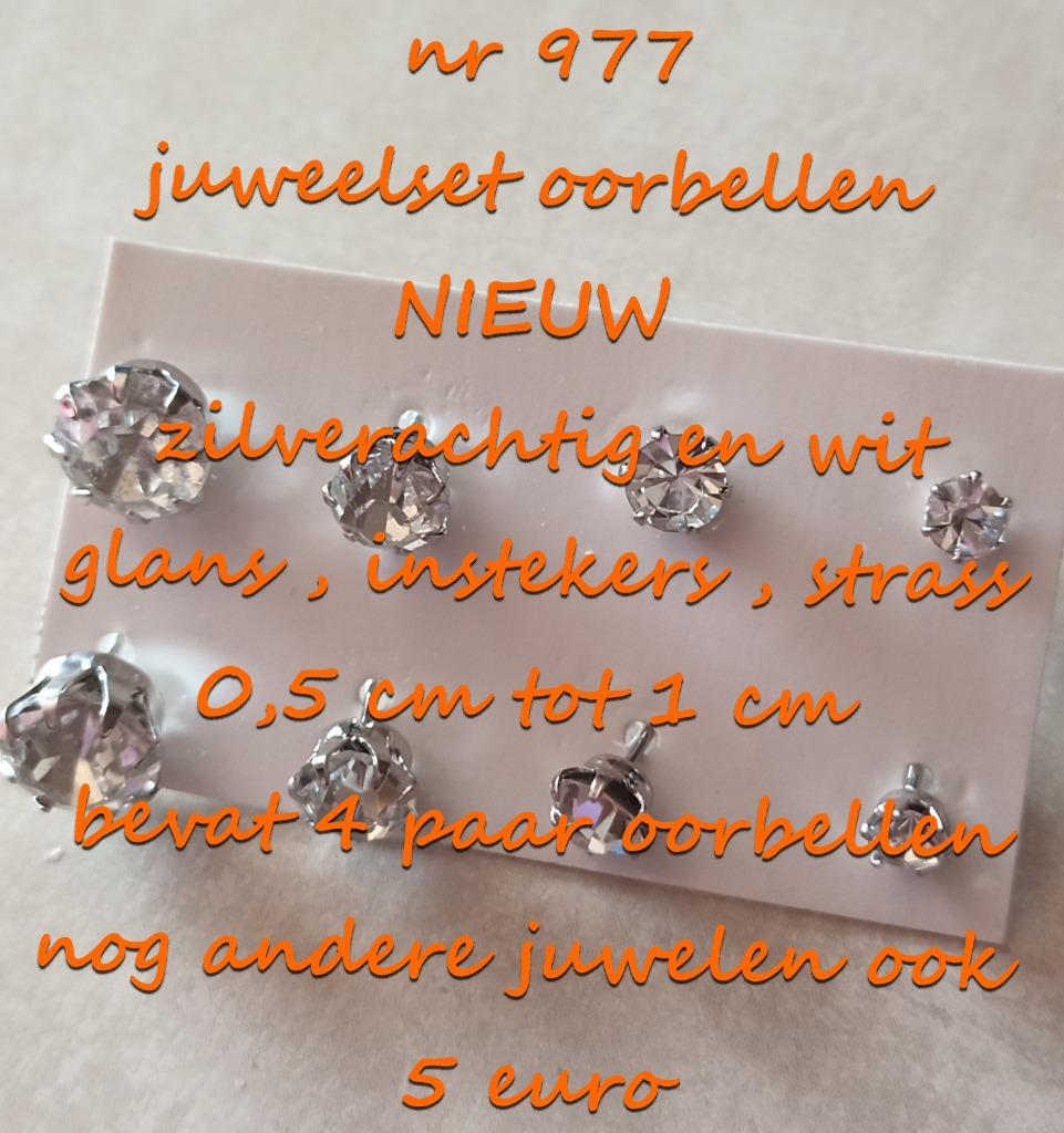 977. Juweelset : oorbellen , NIEUW , @LAATSTE STUK@ verzend, Handtassen en Accessoires, Oorbellen, Overige materialen, Verzenden