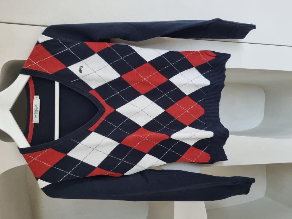 V-hals trui McGregor maat small, Kleding | Dames, Blauw, Mc Gregor, Ophalen of Verzenden, Zo goed als nieuw